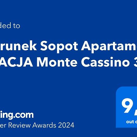 Kierunek Sopot Apartament Gracja Monte Cassino 36 المظهر الخارجي الصورة